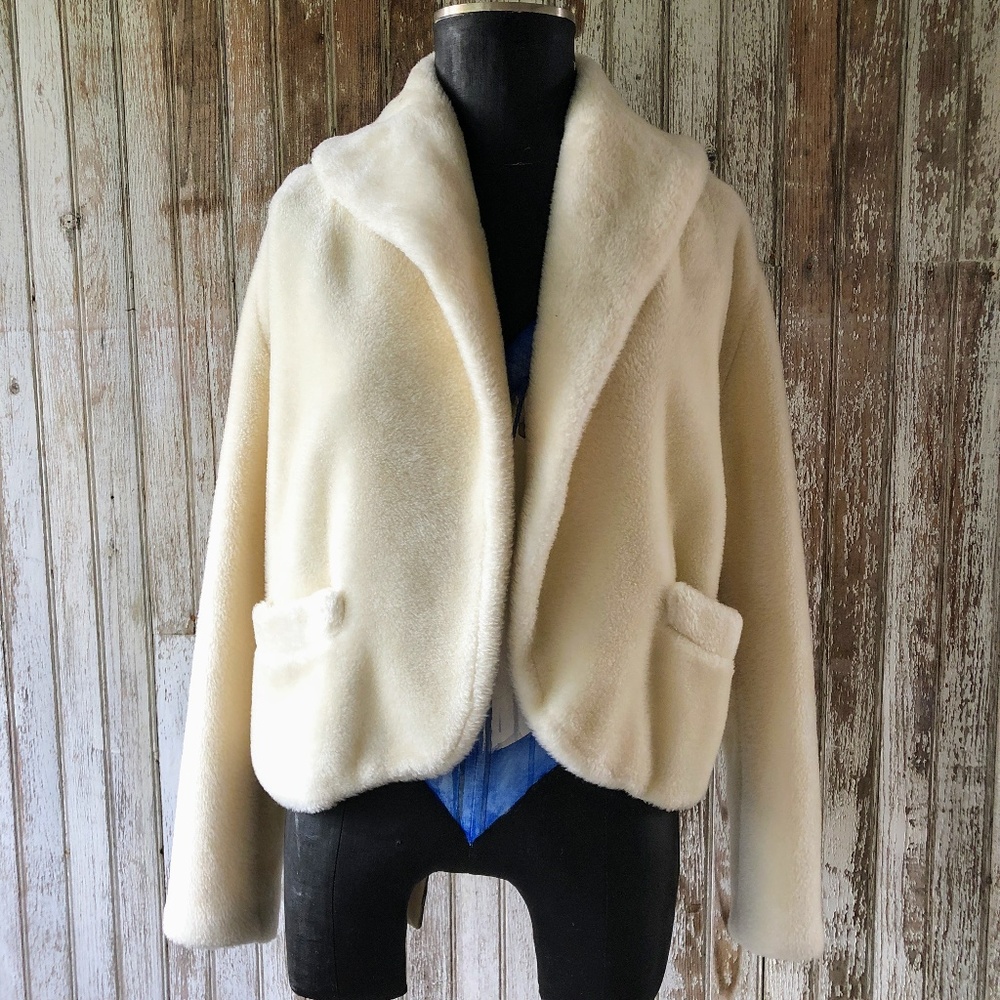 Vintage Faux Fur Jacket Small